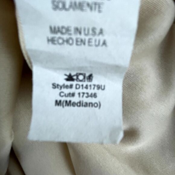 Final Touch Dress Large Beige Sheer Lined Babydoll Retro 90s Y2K Delicate Girly - Picture 8 of 9